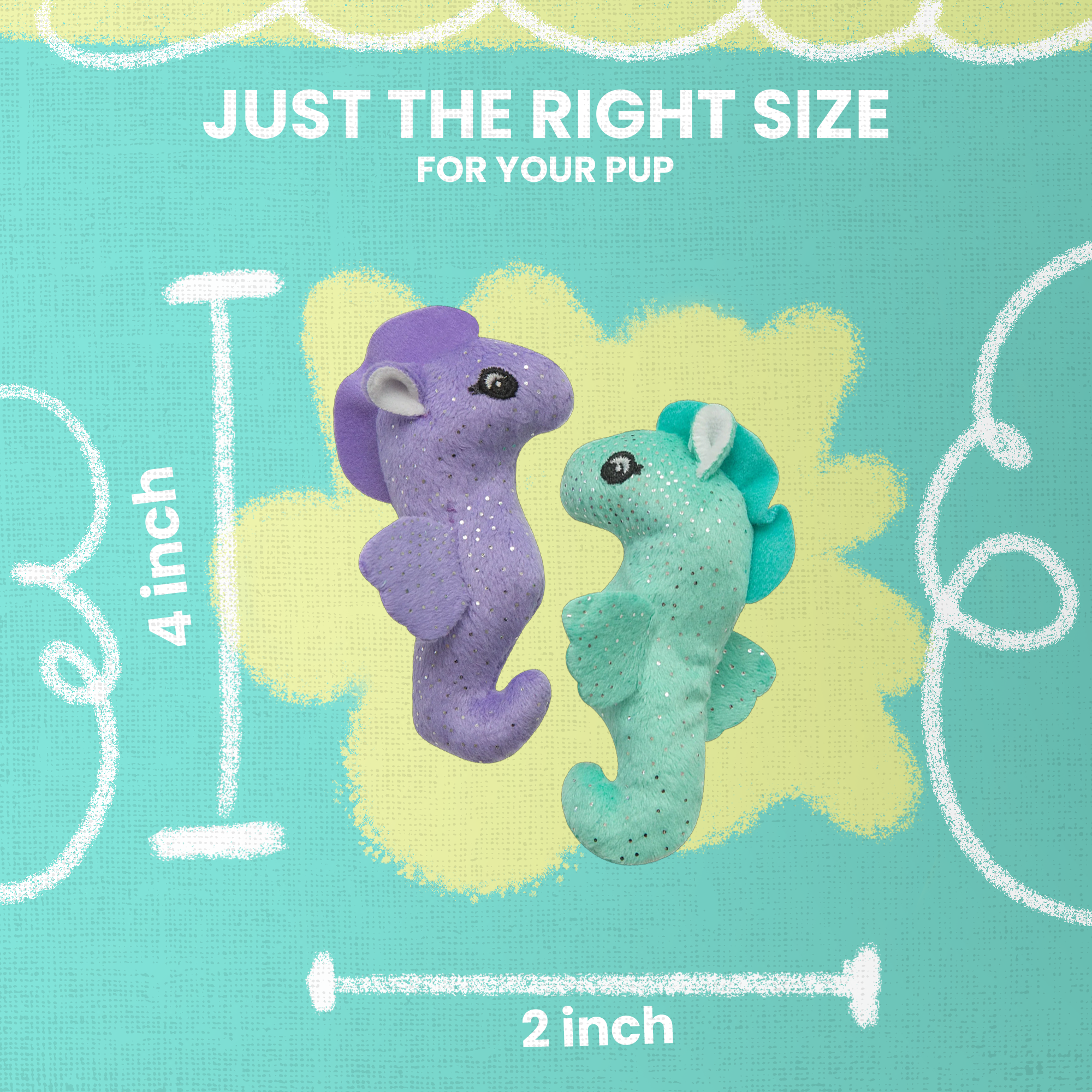 Kitty Seahorse 2pk with Catnip