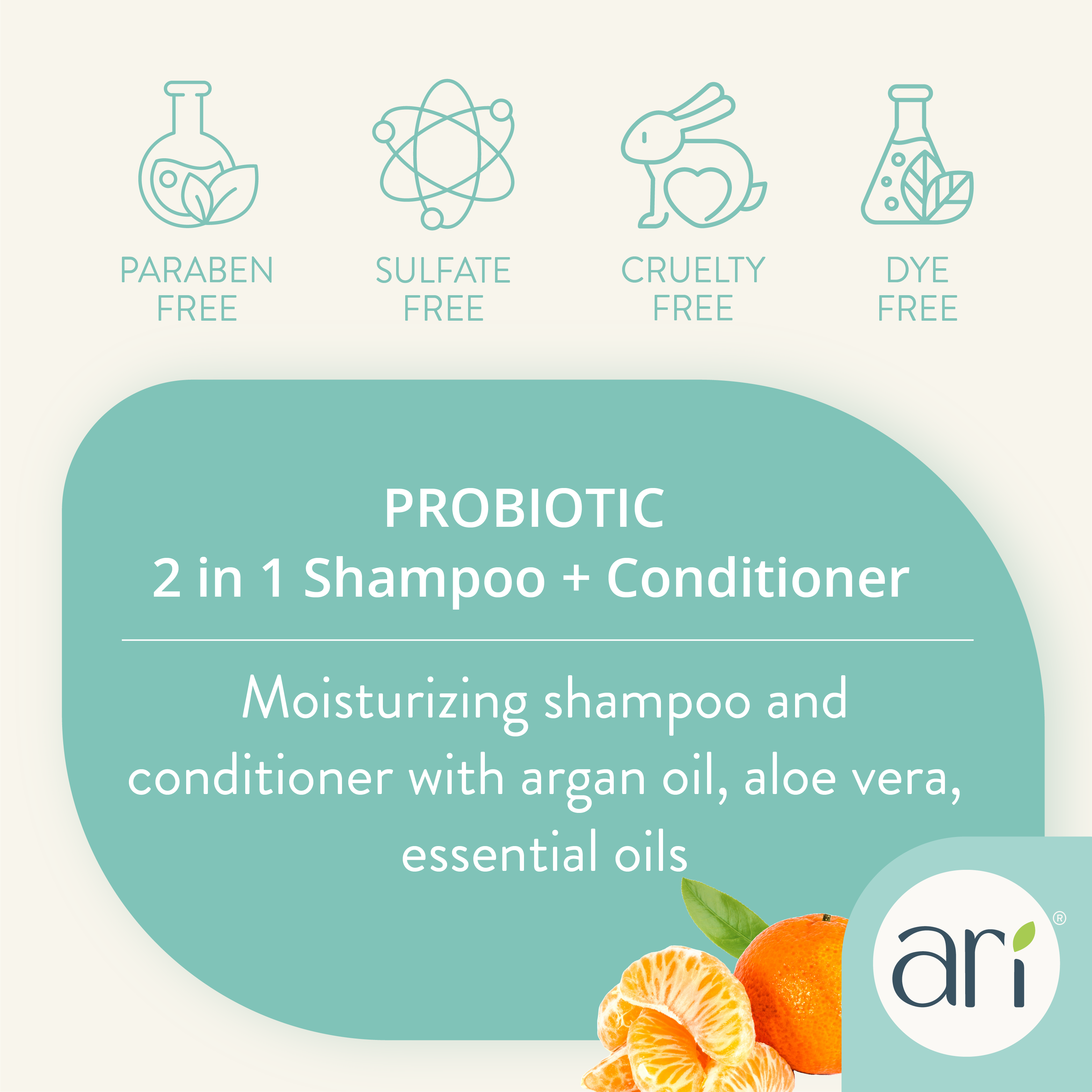 ARI Probiotic 2 in 1 Shampoo + Conditioner