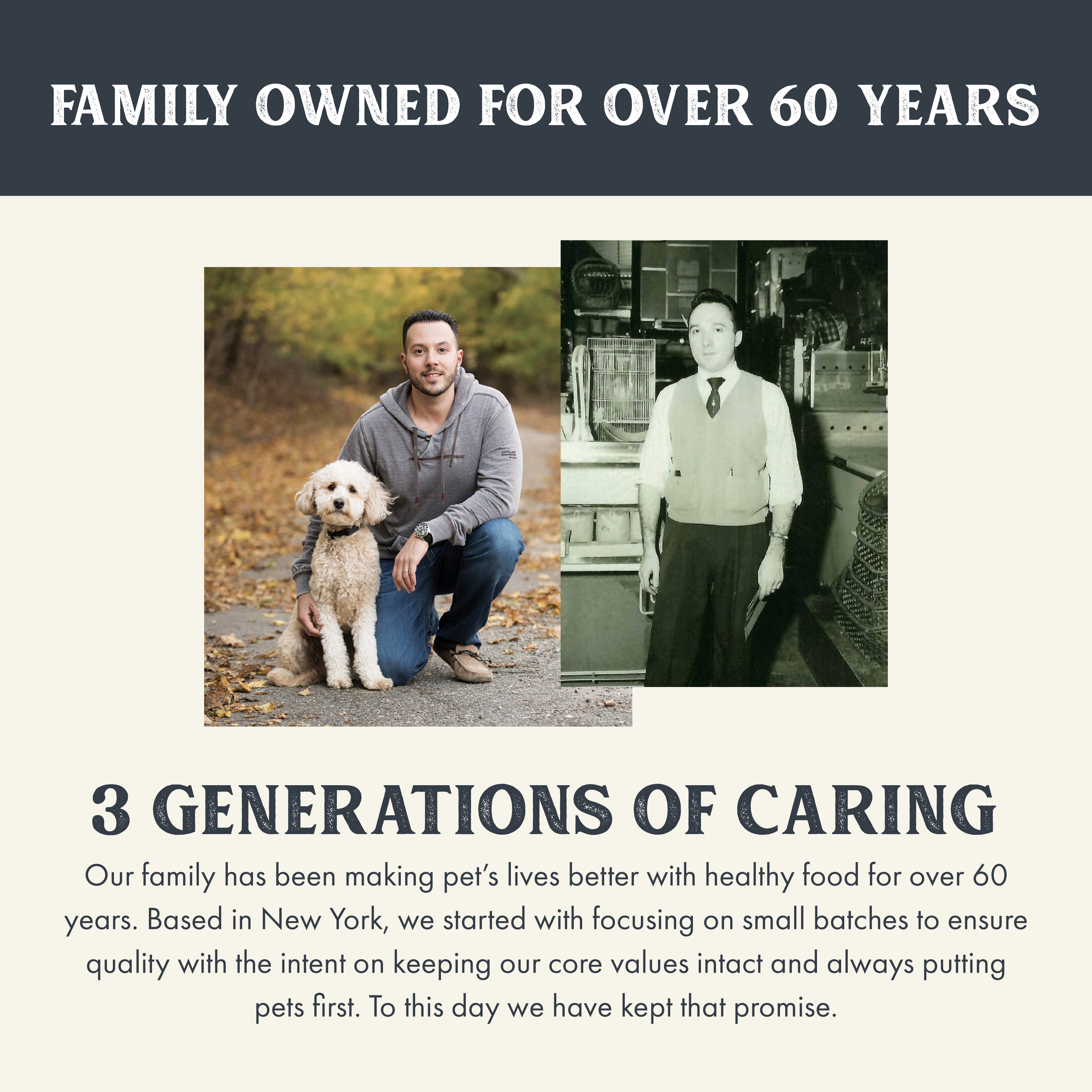 Image showing how Health Extension is family owned for over 60 years.