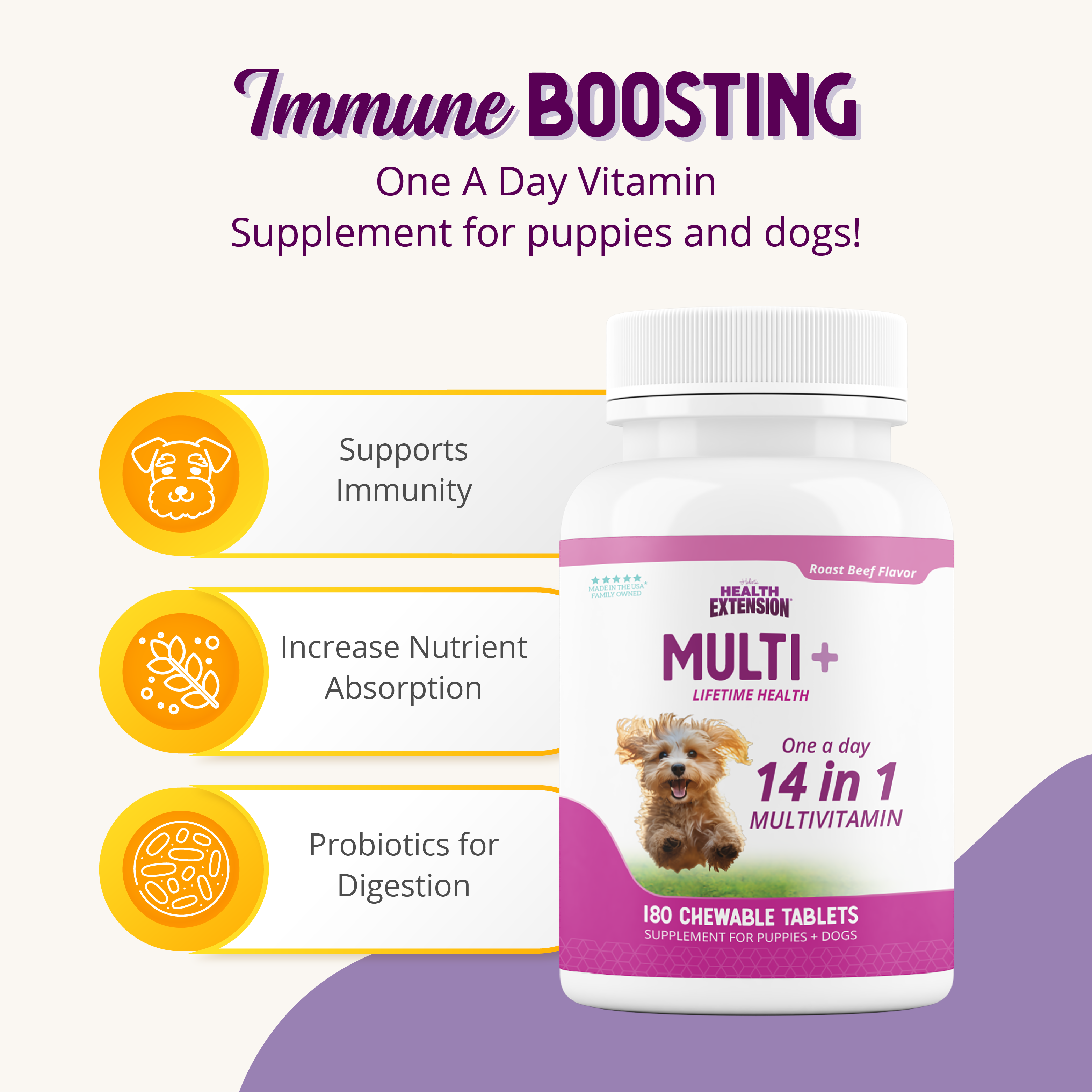 Infographic showing immune boosting qualities of lifetime vitamins